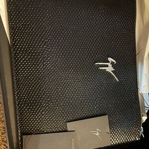 Giuseppe Zanotti Black Lizard Clutch